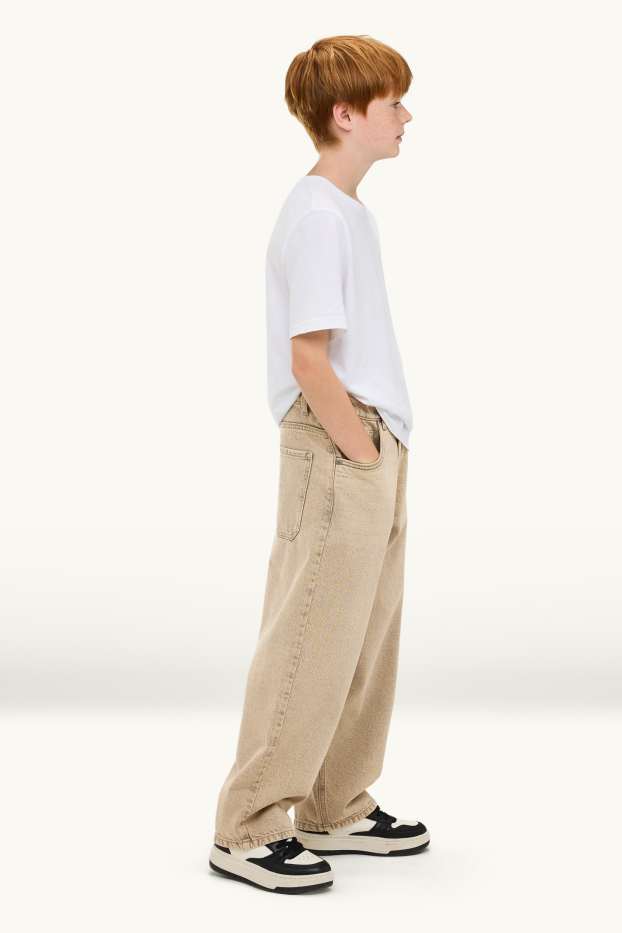 Copii - Băieți - Baggy jeans - bej