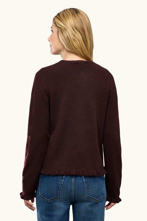 Femmes - Gilet en maille - marron foncé