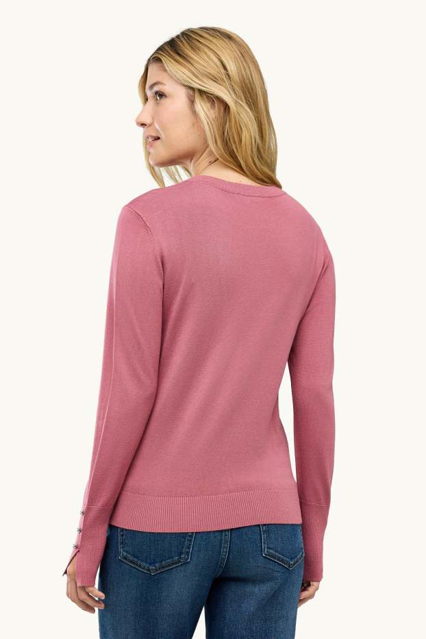 Femmes - Pull en maille fine - lilas