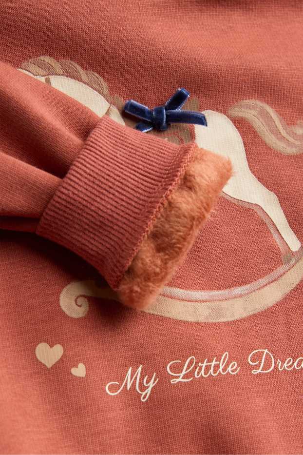 Baby Mädchen - Multipack 3er - Pferdchen und Blümchen - Baby-Sweatshirt - cremefarben