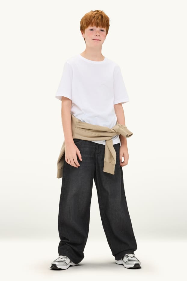Nen - Baggy Jeans - texans tèrmics - texà gris fosc