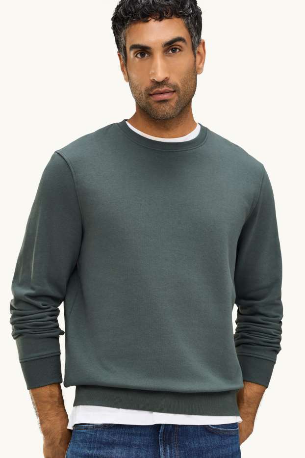Men - Sweatshirt - dark green