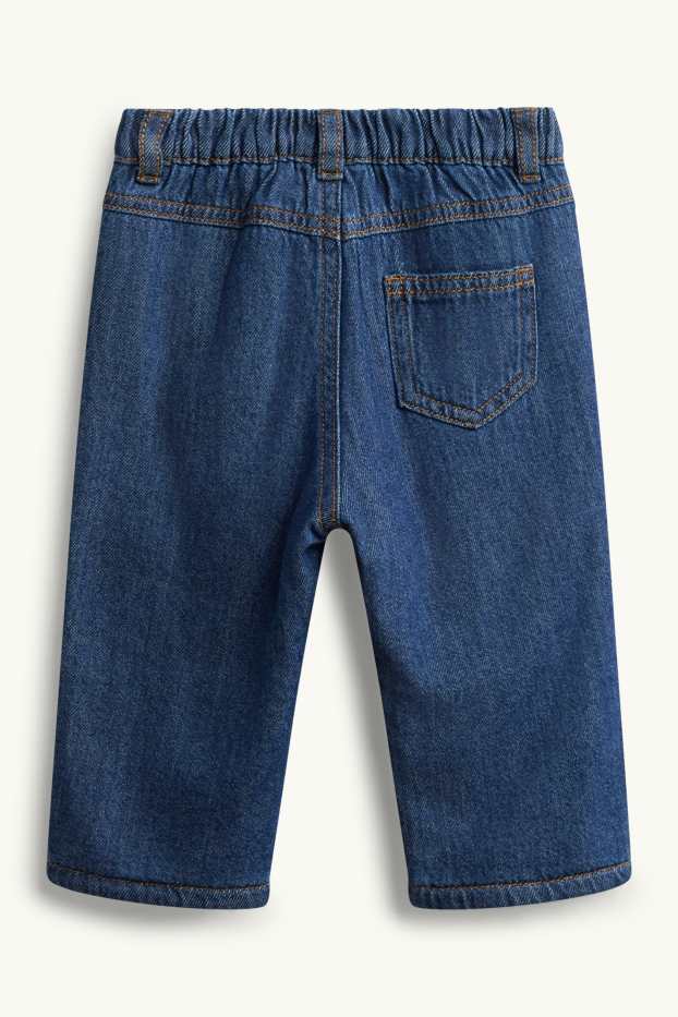 Bebeluși - băieți - Jeans bebeluși - jeans termoizolanți - denim-albastru