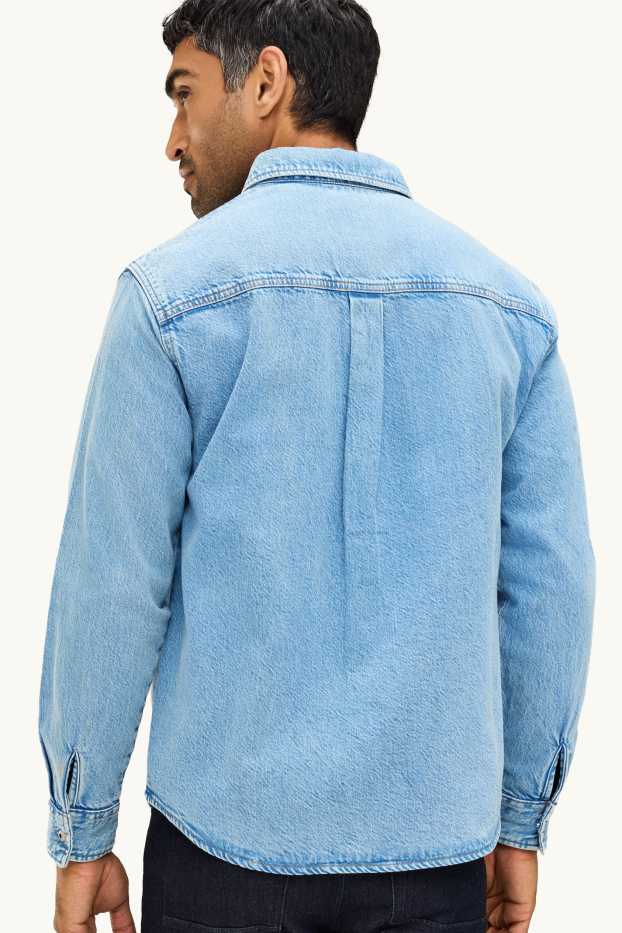 Herren - Jeans-Hemdjacke - Relaxed Fit - Kent - jeansblau