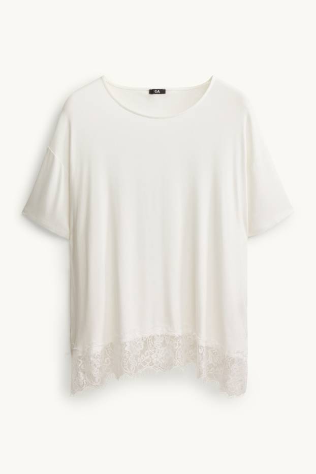Donna - T-shirt - curvy fit - bianco