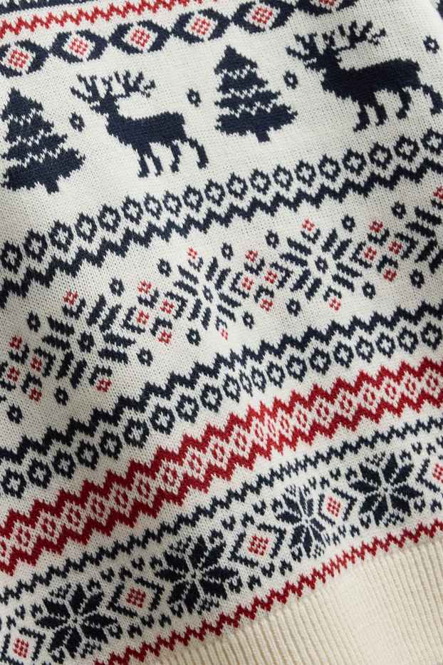 Herren - Weihnachtspullover - weiß