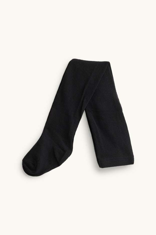 Copii - Fete - Set - pulover, fustă și dresuri - 3 piese - bordo / negru