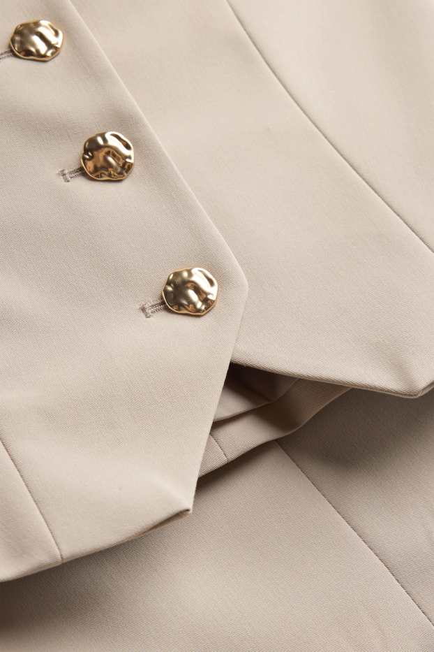 Femmes - Gilet sans manches de bureau - regular fit - beige clair