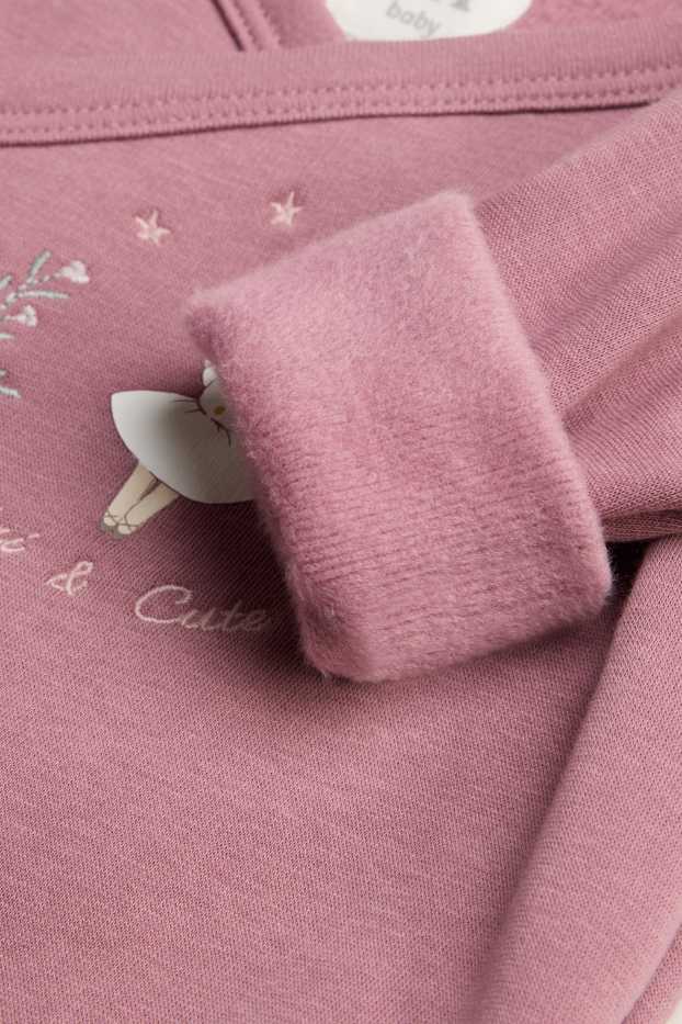 Bébés filles - Ballerine - tenue de Noël nouveau-né - doublée de peluche - blanc / rose