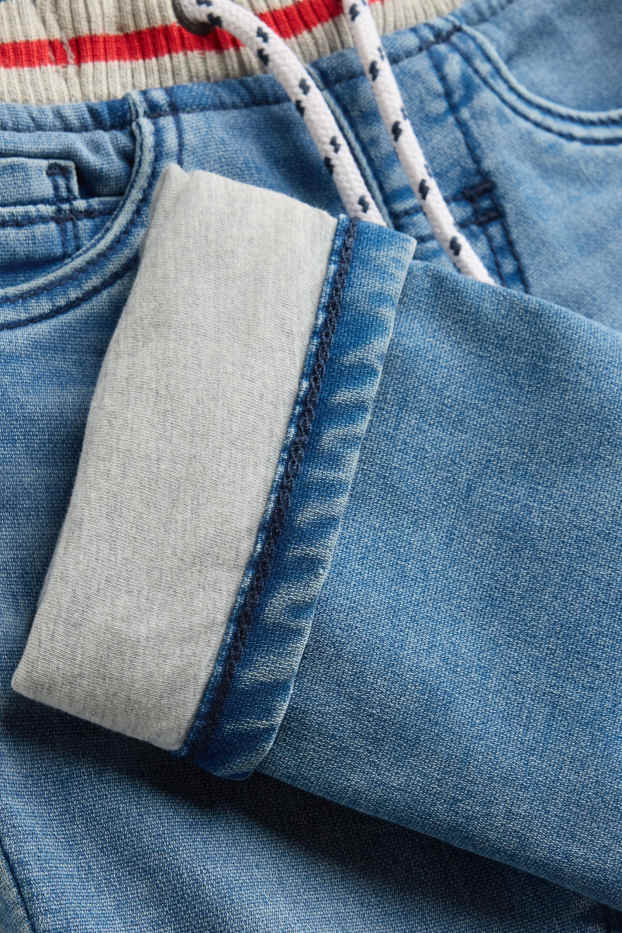 Copii - Băieți - Straight jeans - jeans termoizolanți - LYCRA® - denim-albastru