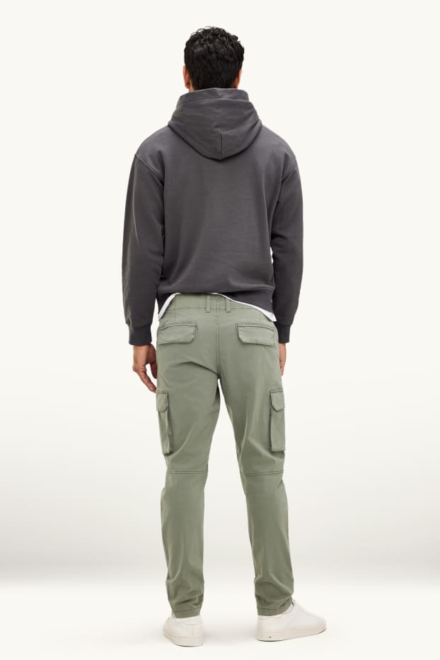 Men - Cargo trousers - light green