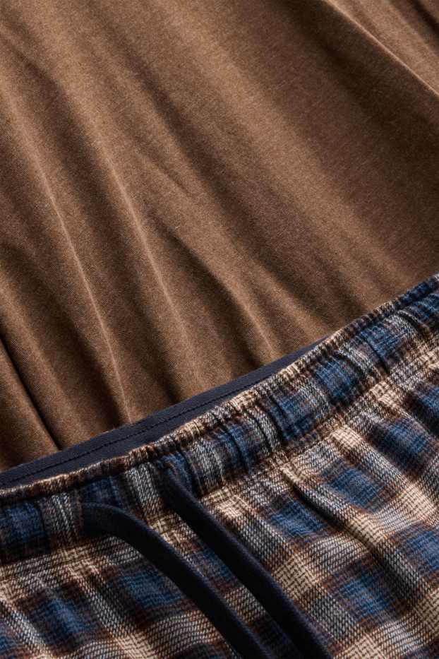 Herren - Pyjama - braun