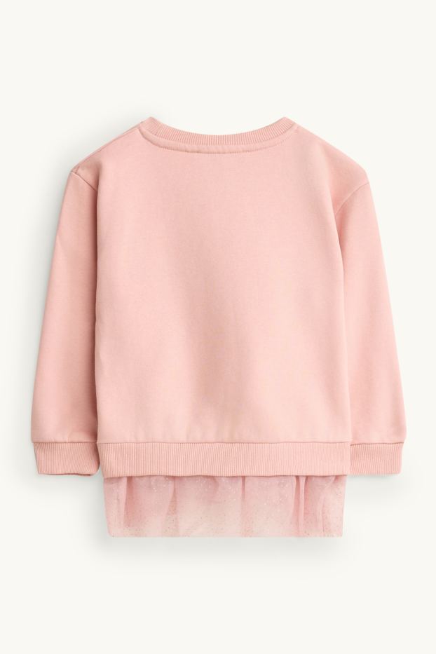 Nena - Conill gat i llaç - dessuadora - efecte brillant - rosa pastel