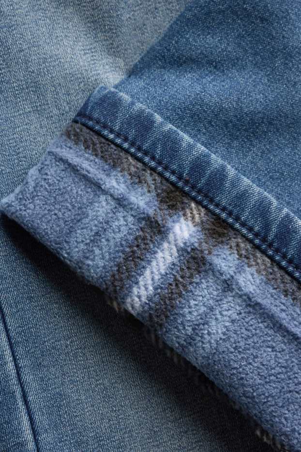 Kinderen: jongens - Straight jeans - thermojeans - jeansblauw