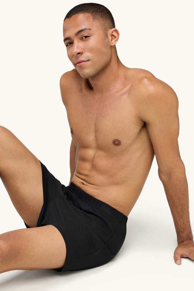 Uomo - Confezione da 2 - boxer - jersey - nero