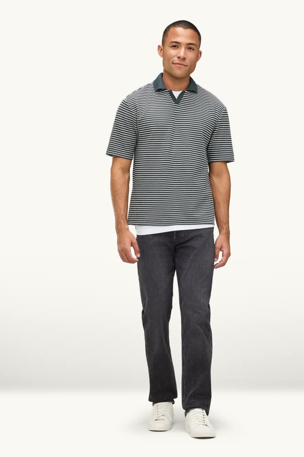 Hommes - Straight jean - jean gris foncé