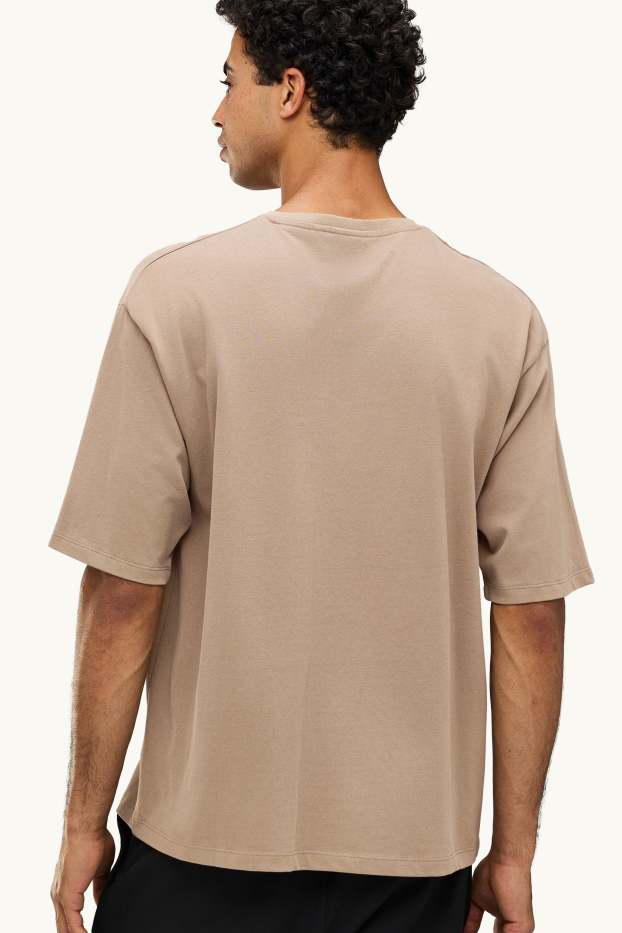 Herren - T-Shirt - Oversized - beige