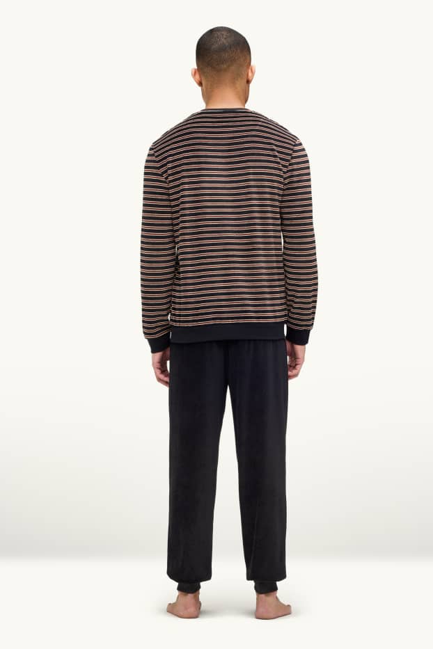 Men - Velvet pyjamas - black