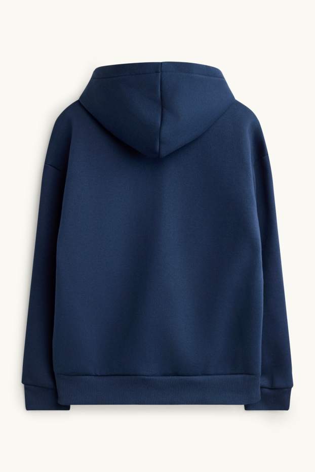 Children Boys - Sweatshirt with zipper - dark blue