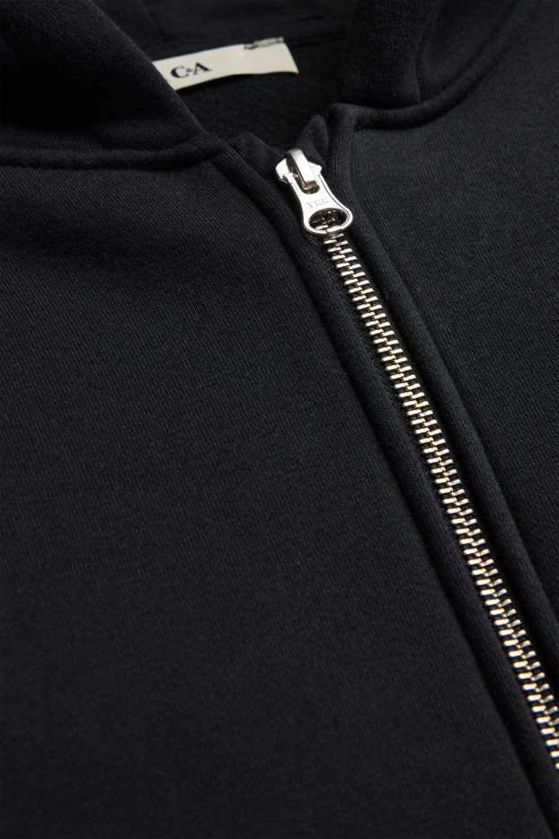 Children Boys - Sweatshirt with zipper - black