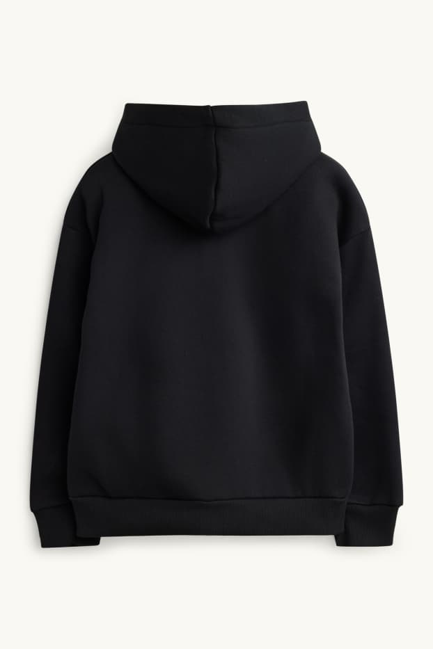 Children Boys - Sweatshirt with zipper - black