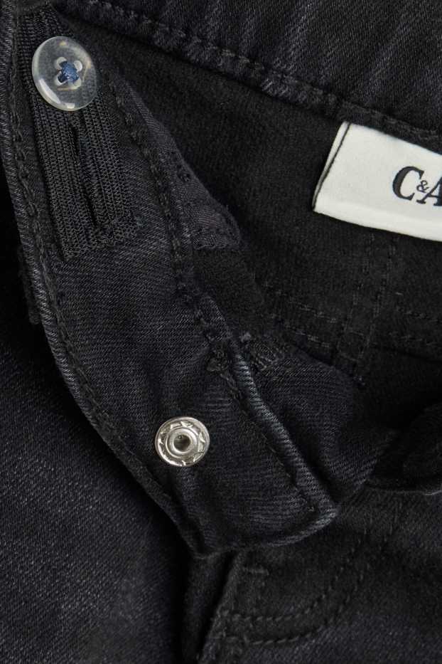Copii - Fete - Skinny jeans - jeans termoizolanți - denim-gri închis