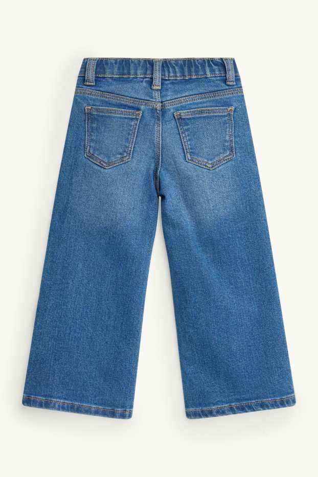 Bambine - Jeans a gamba larga - jeans termici - jeans blu