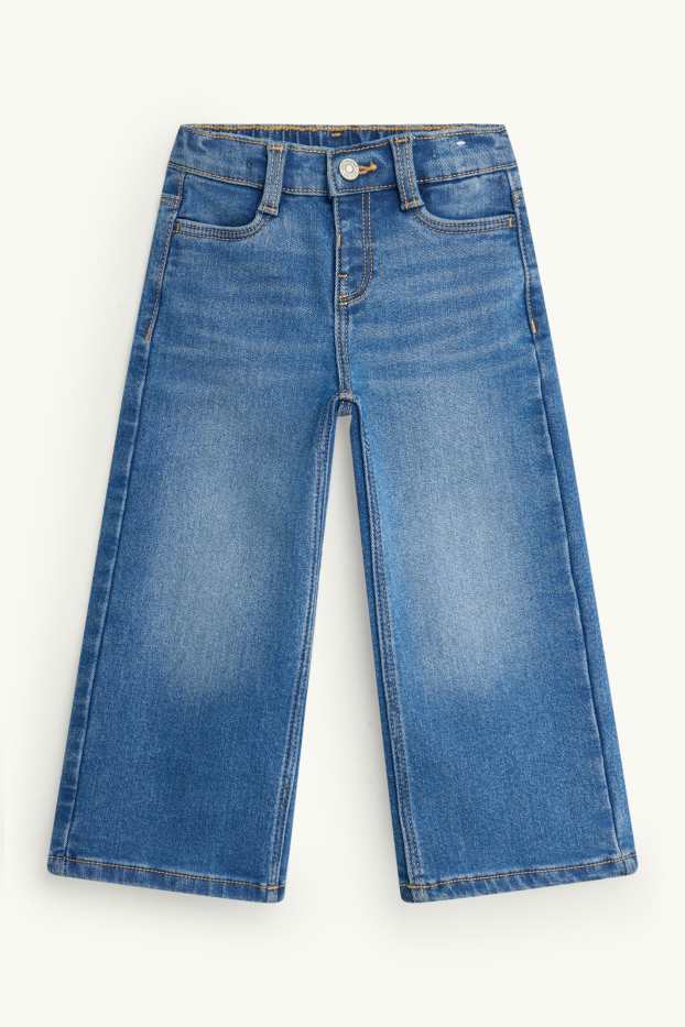 Bambine - Jeans a gamba larga - jeans termici - jeans blu
