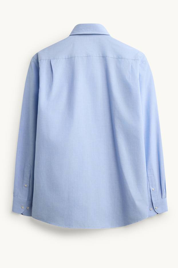 Hommes - Ensemble - chemise de bureau et cravate - 2 pièces - bleu clair
