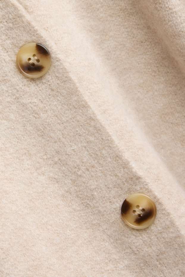 Damen - Strickjacke - hellbeige