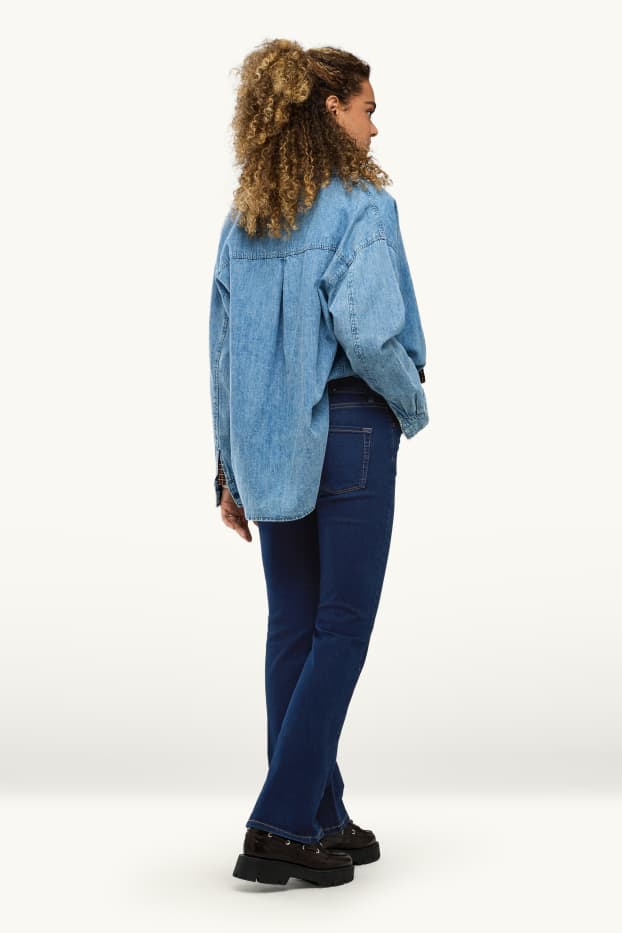 Femmes - Bootcut jean - mid waist - jean bleu