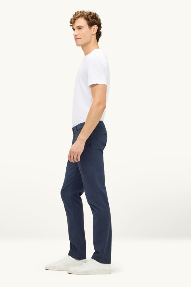 Heren - Chino - slim fit - donkerblauw