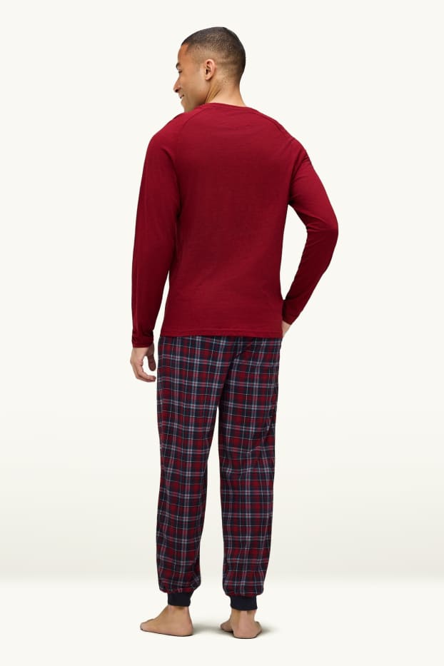 Hommes - Pyjama - bordeaux