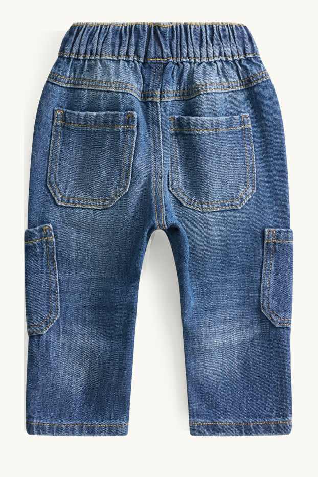 Baby Boys - Baby cargo jeans - blue denim