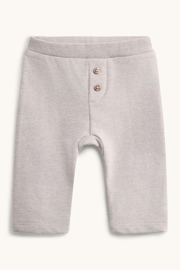 Baby Jungen - Rentier - Weihnachts-Erstlingsoutfit - 3 teilig - weiss / beige