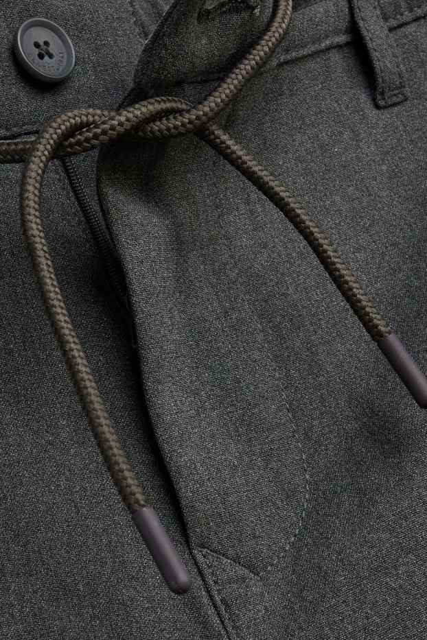 Herren - Chino - Tapered Fit - dunkelgrau-melange