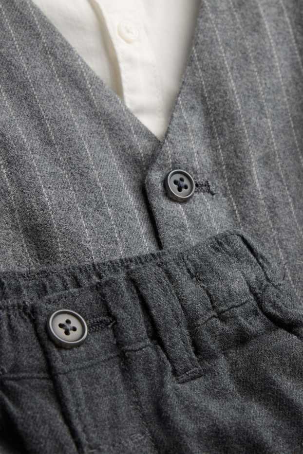 Bébés garçons - Tenue bébé - 3 pièces - mélange gris foncé