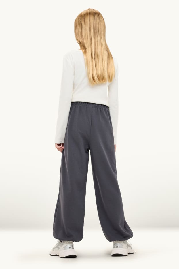 Kinderen: meisjes - Joggingbroek - donkergrijs