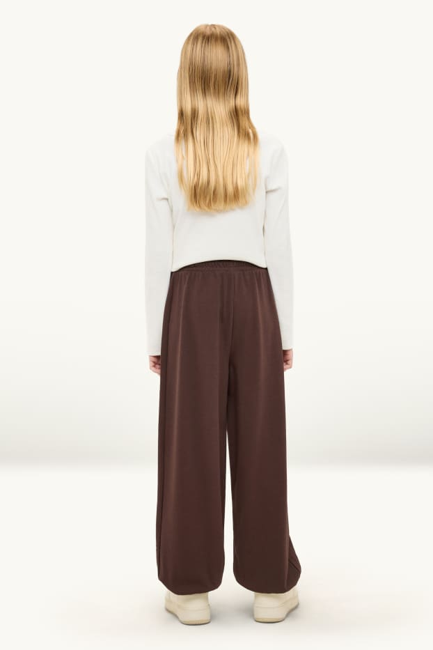 Bambine - Pantaloni sportivi - marrone