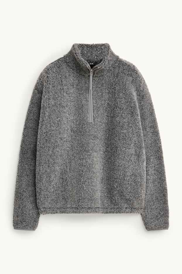 Women - Fleece jumper - gray-melange