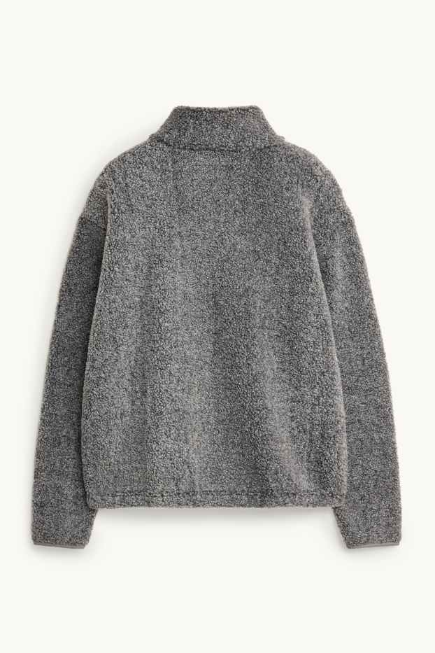 Women - Fleece jumper - gray-melange
