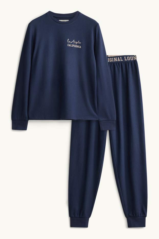 Enfants garçons - Los Angeles - Pyjama - 2 pièces - bleu foncé