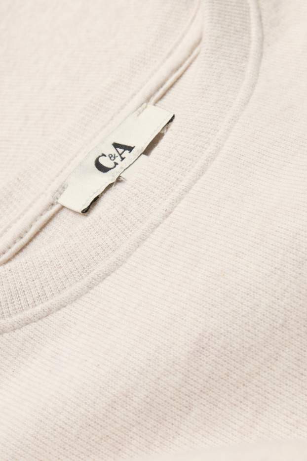 Women - Jumper - ribbed - light beige