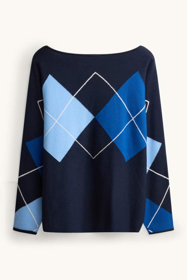 Women - Jumper - blue / dark blue