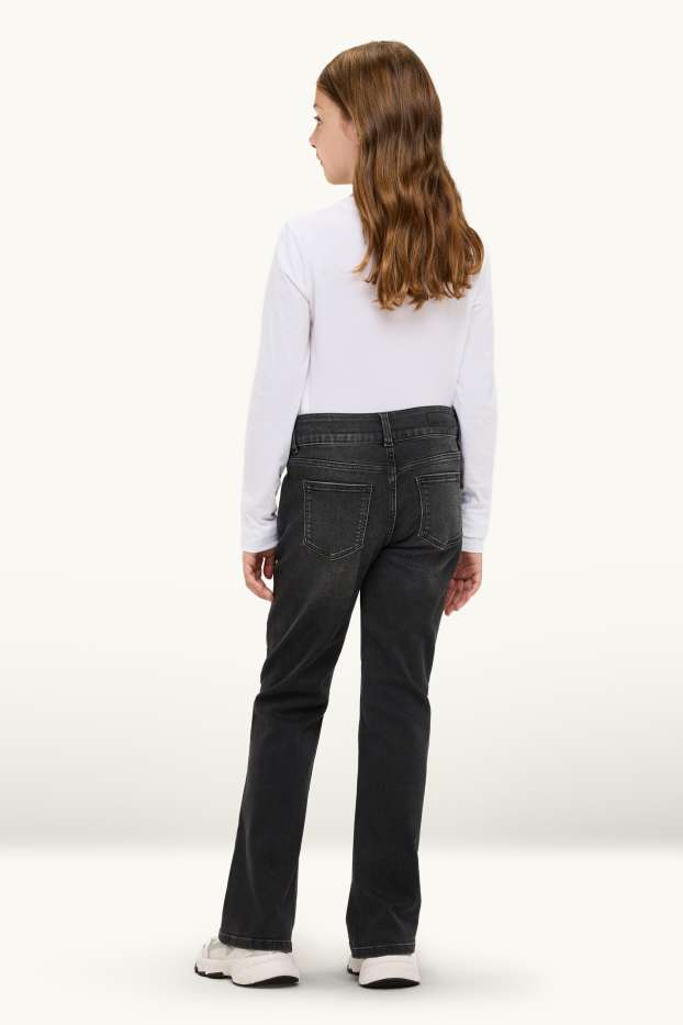 Children Girls - Bootcut jeans - LYCRA® - denim-dark gray