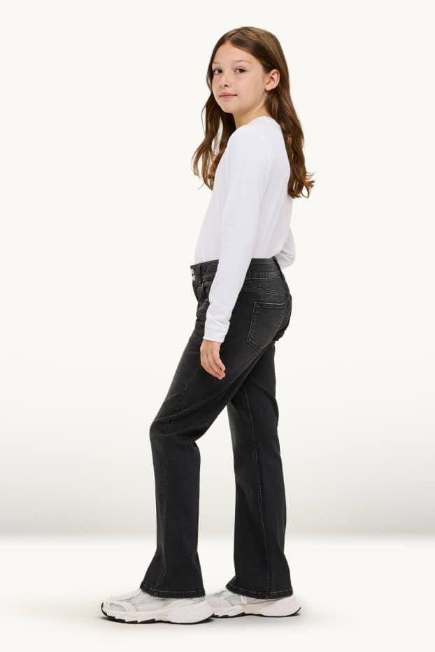 Children Girls - Bootcut jeans - LYCRA® - denim-dark gray