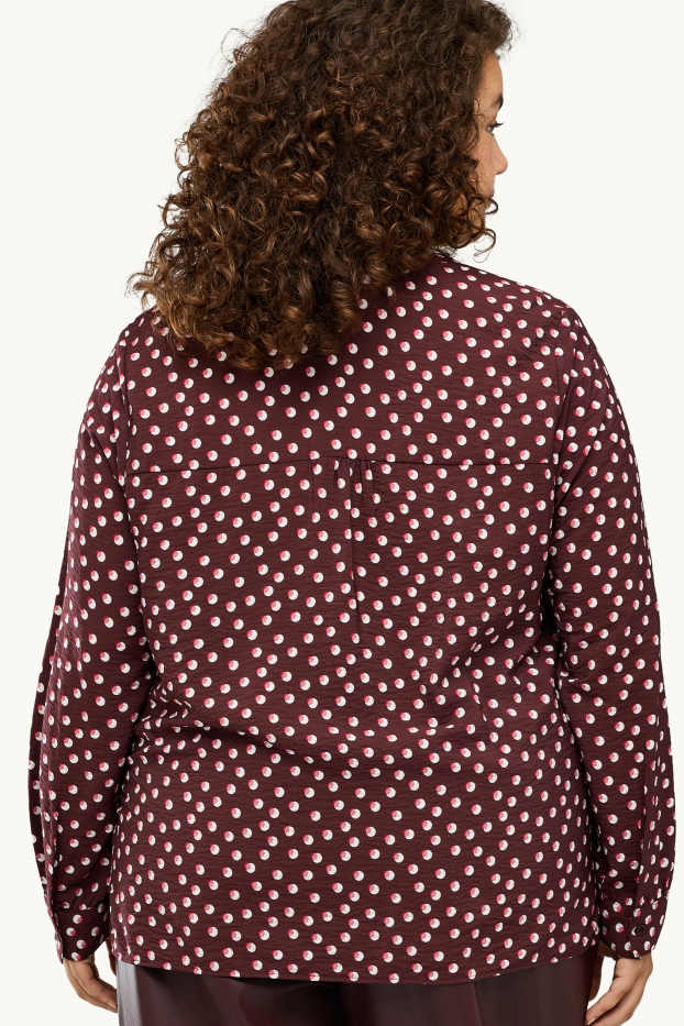 Femmes - Chemisier - à pois - marron