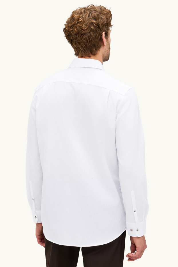 Heren - Business-overhemd - regular fit - kent - wit
