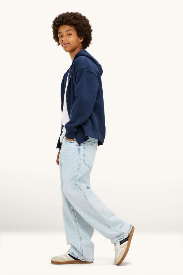 Children Boys - Baggy jeans - thermal jeans - denim-light blue