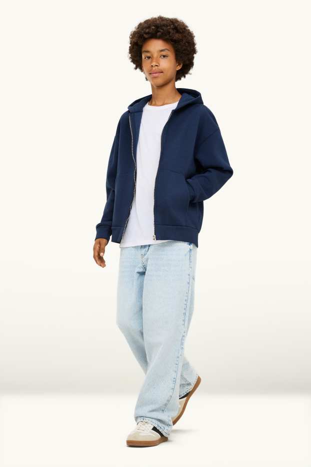 Children Boys - Baggy jeans - thermal jeans - denim-light blue